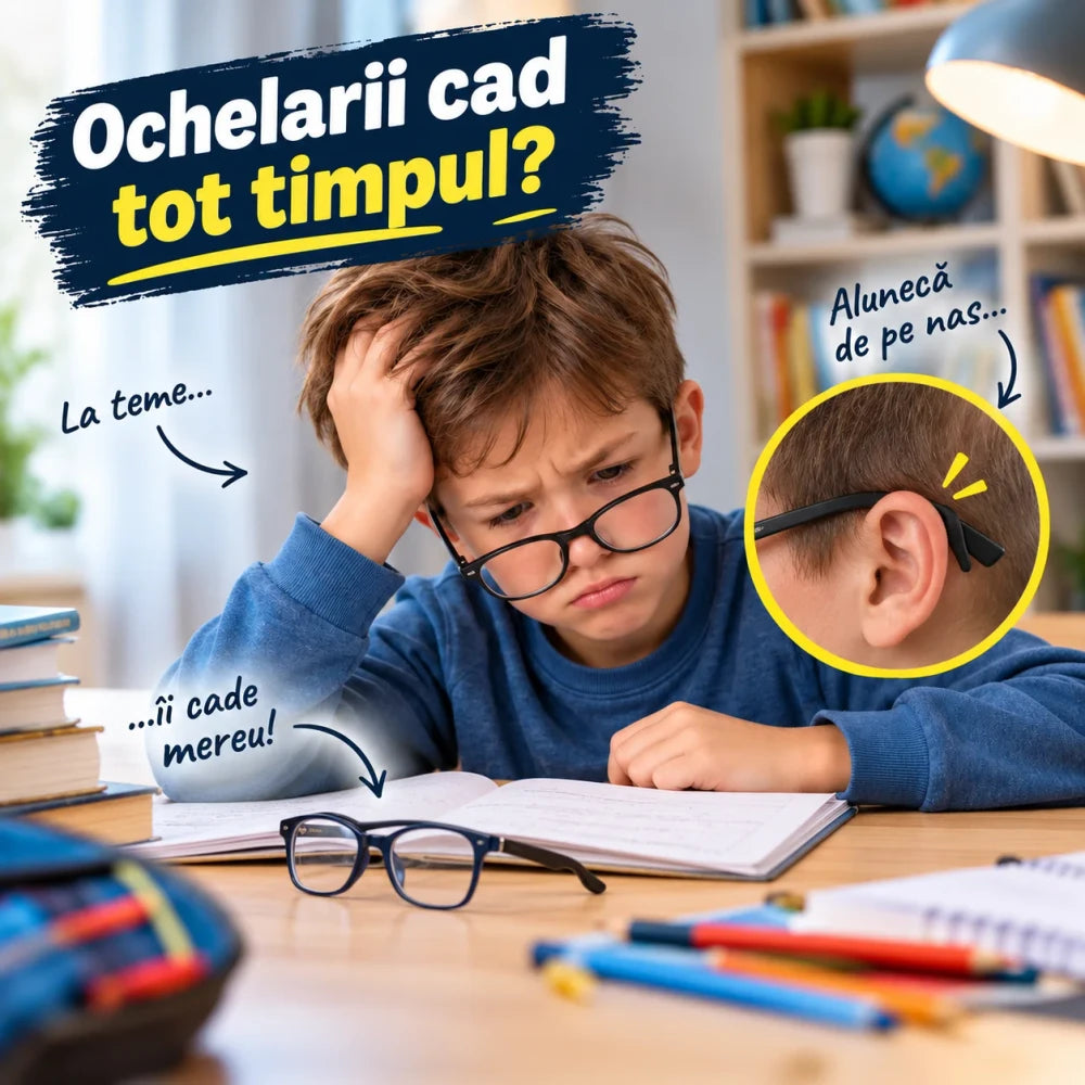 Cârlige antialunecare pentru ochelari - 5 Seturi