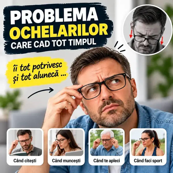 Cârlige antialunecare pentru ochelari - 5 Seturi